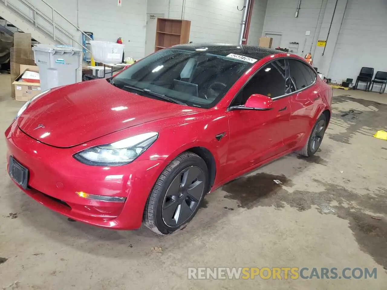 1 Photograph of a damaged car 5YJ3E1EB0NF290070 TESLA MODEL 3 2022