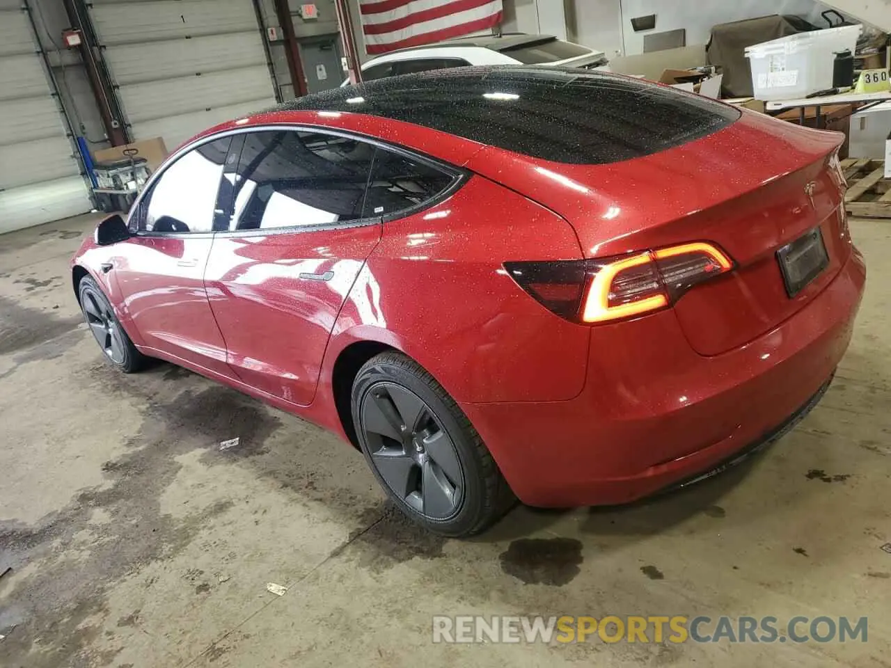 2 Photograph of a damaged car 5YJ3E1EB0NF290070 TESLA MODEL 3 2022