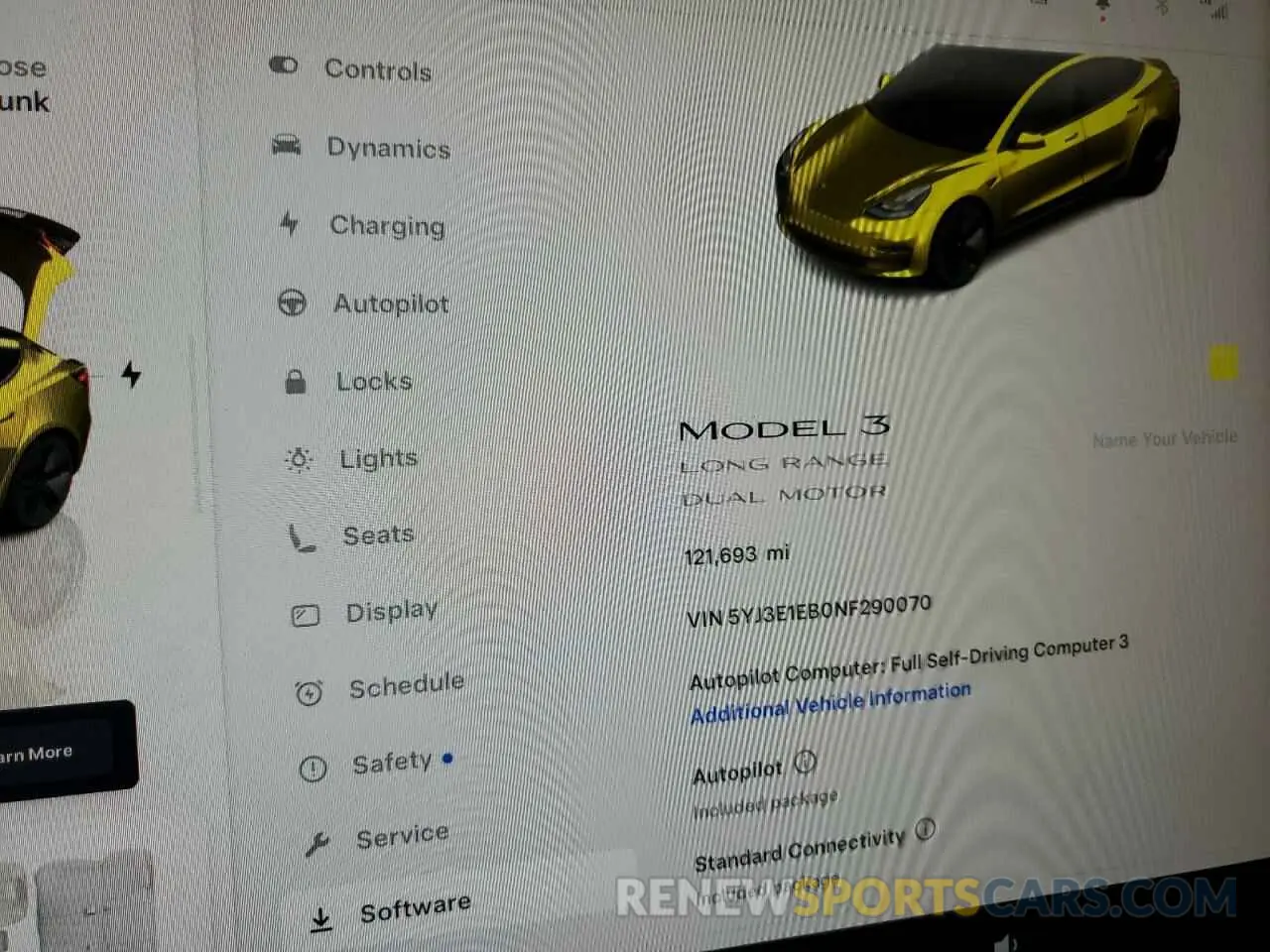 9 Photograph of a damaged car 5YJ3E1EB0NF290070 TESLA MODEL 3 2022