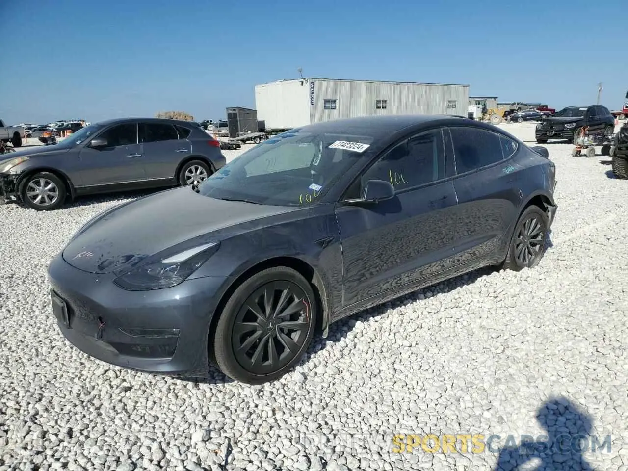 1 Photograph of a damaged car 5YJ3E1EB0NF300466 TESLA MODEL 3 2022