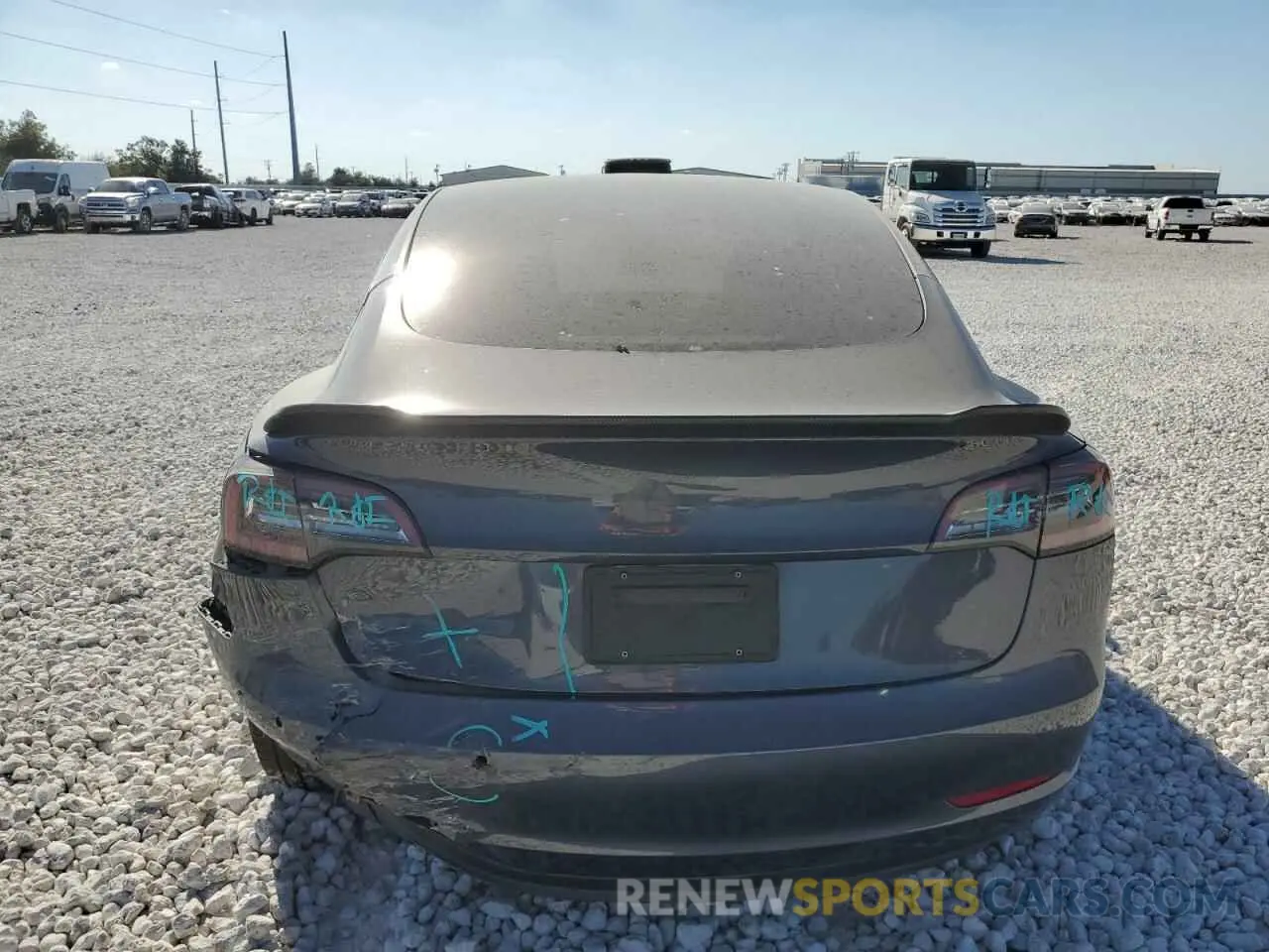 6 Photograph of a damaged car 5YJ3E1EB0NF300466 TESLA MODEL 3 2022