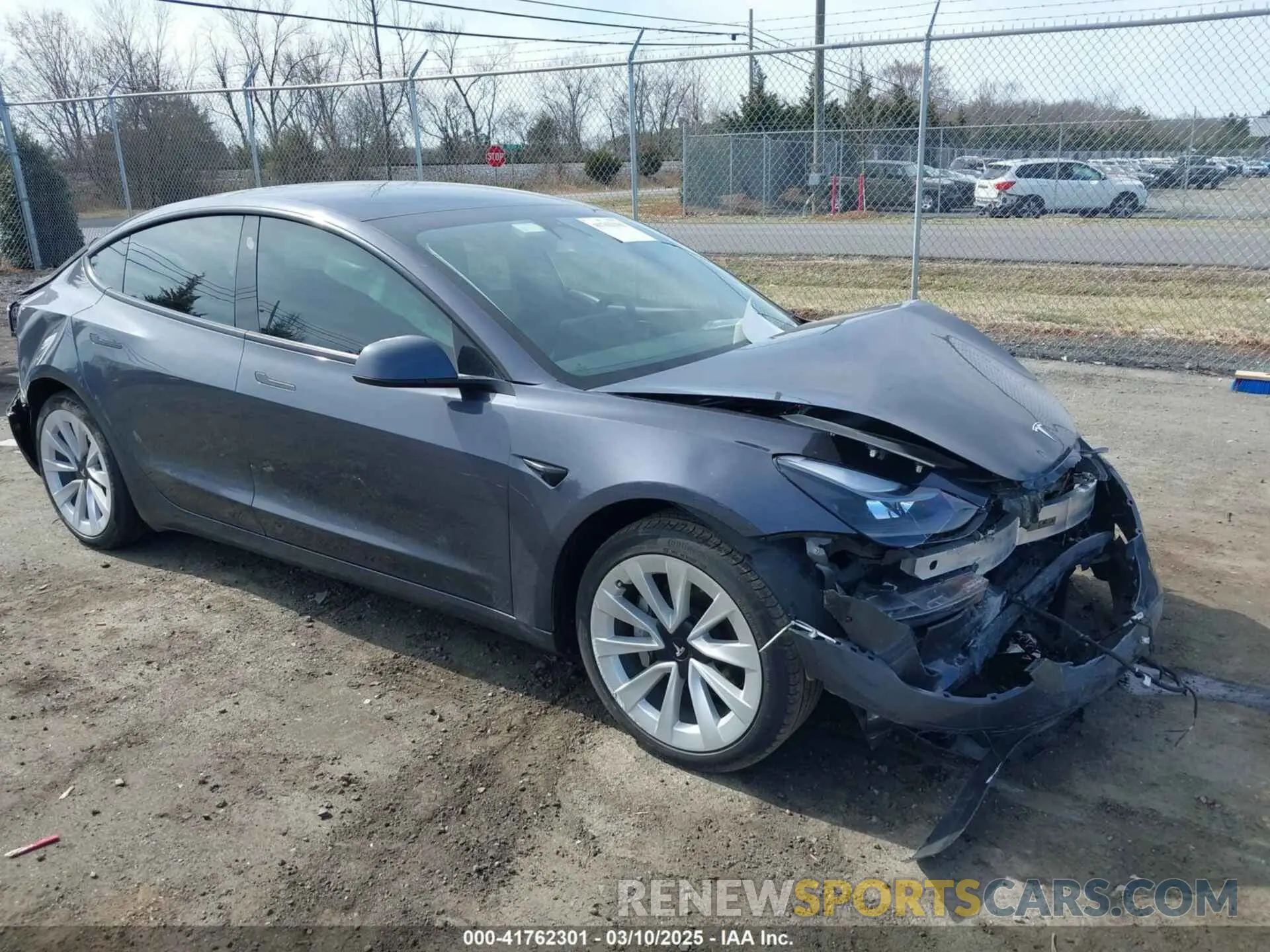 1 Photograph of a damaged car 5YJ3E1EB0NF314870 TESLA MODEL 3 2022