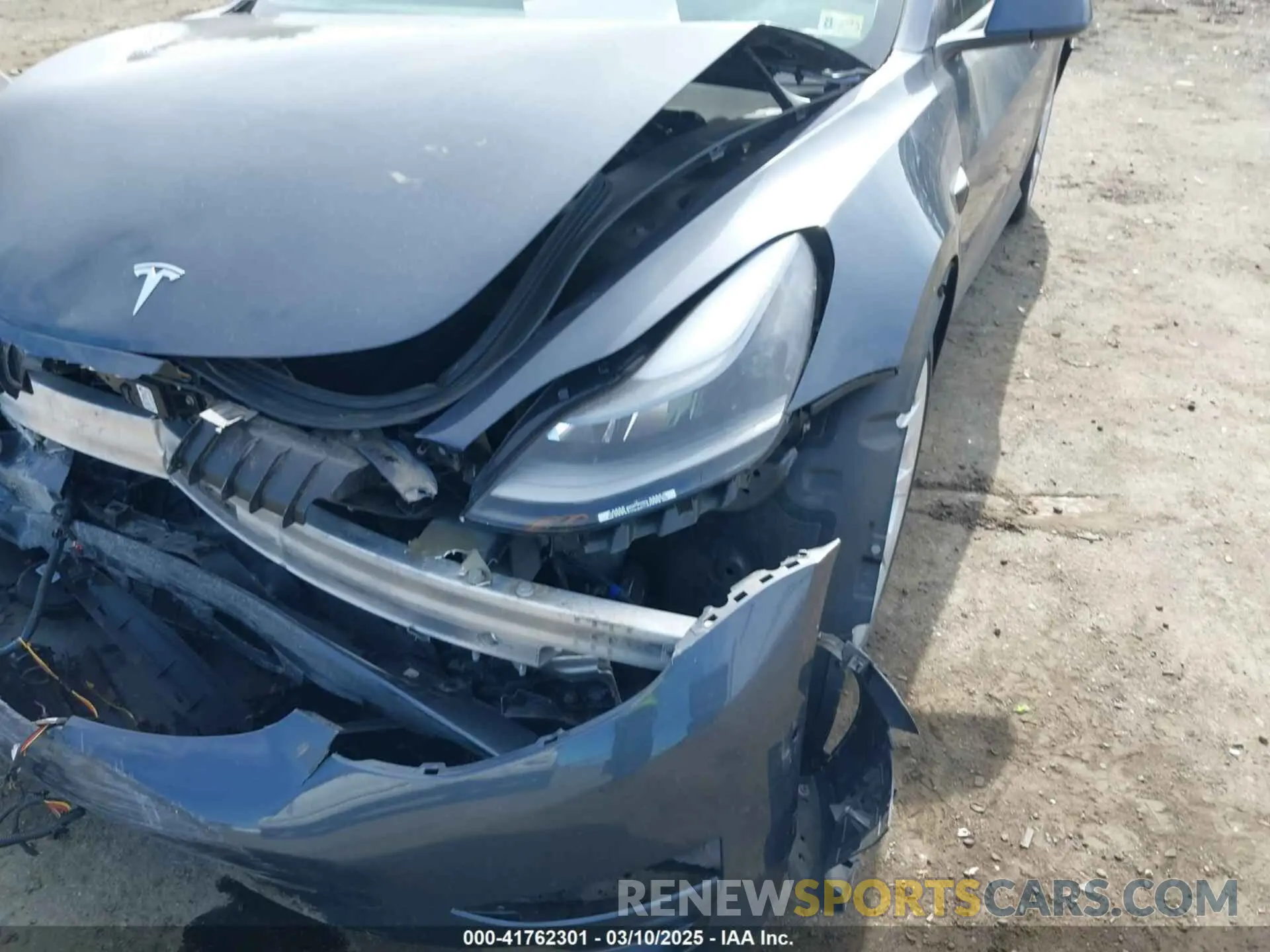 6 Photograph of a damaged car 5YJ3E1EB0NF314870 TESLA MODEL 3 2022