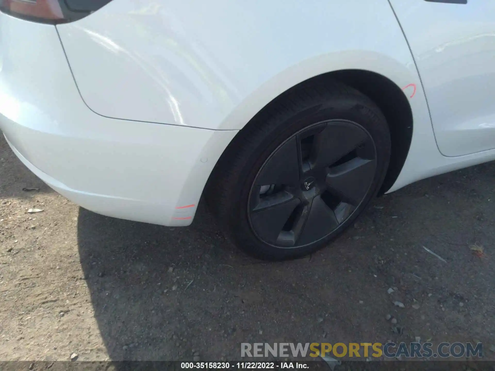 6 Photograph of a damaged car 5YJ3E1EB0NF316148 TESLA MODEL 3 2022