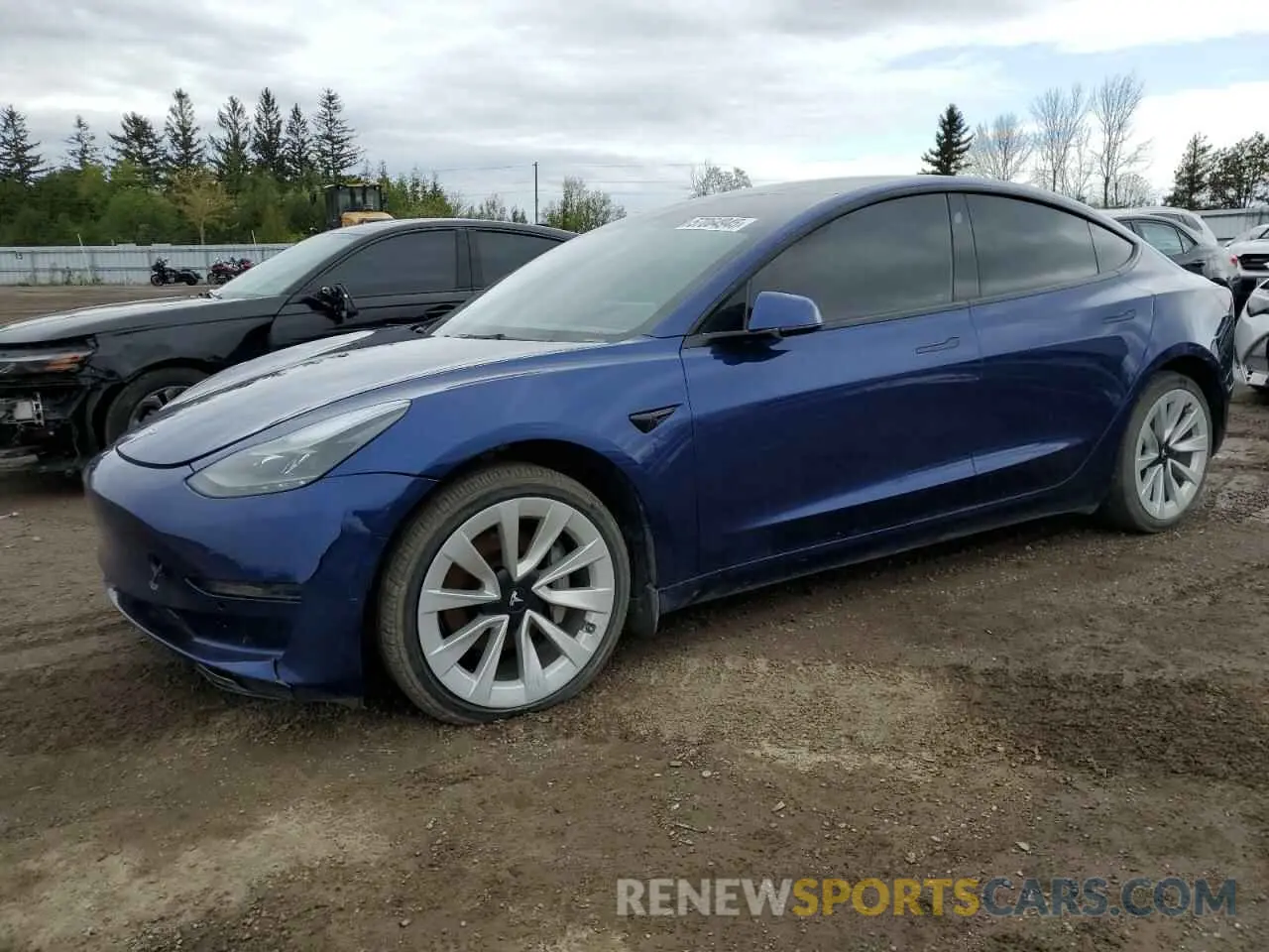 1 Photograph of a damaged car 5YJ3E1EB0NF326324 TESLA MODEL 3 2022