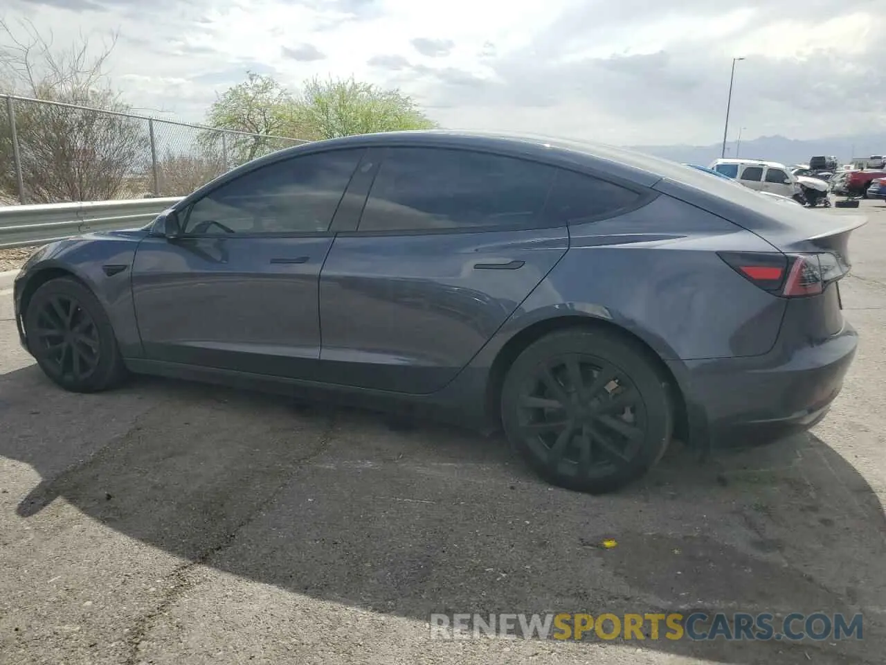 2 Photograph of a damaged car 5YJ3E1EB0NF329143 TESLA MODEL 3 2022