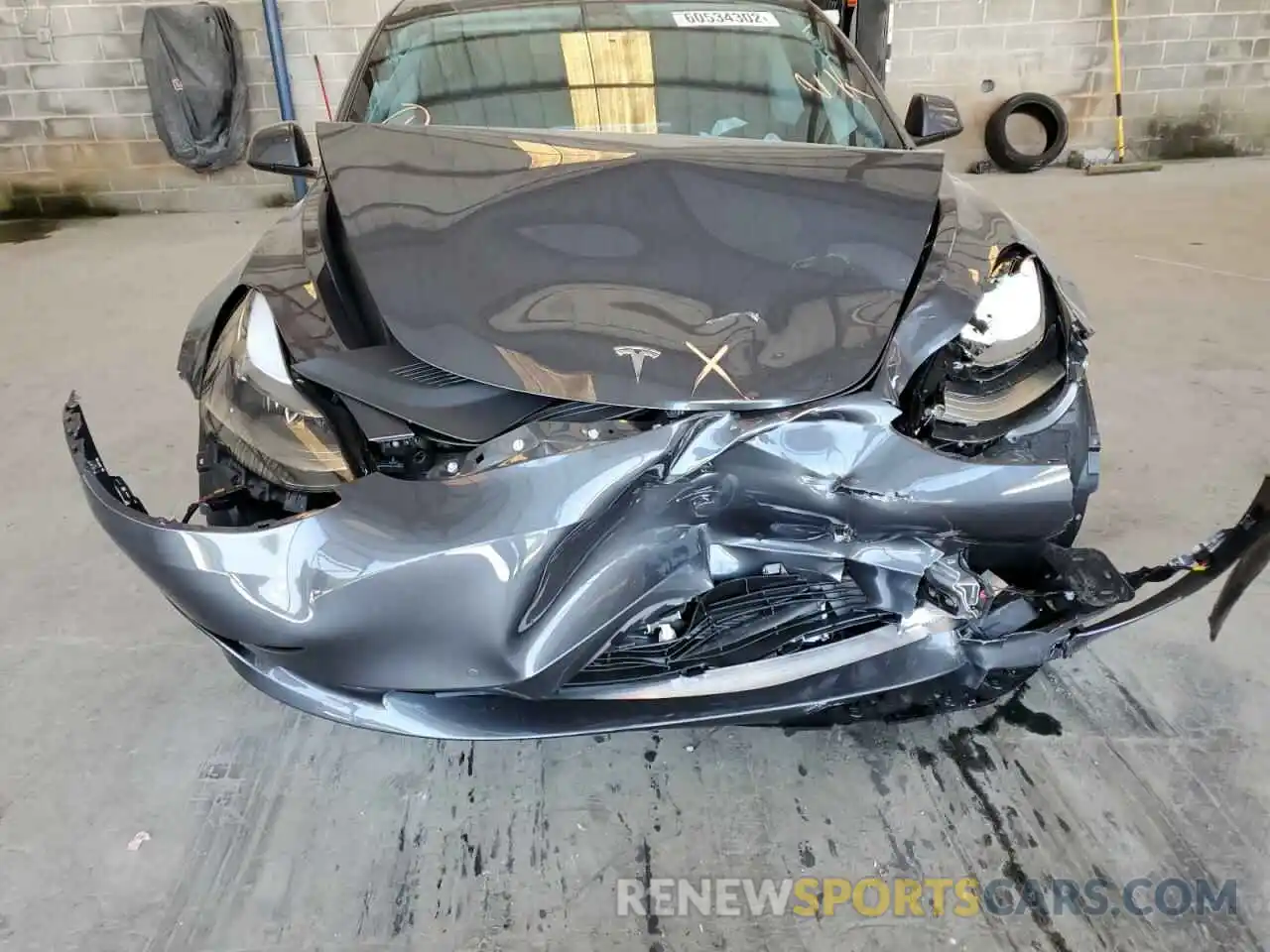 9 Photograph of a damaged car 5YJ3E1EB0NF333550 TESLA MODEL 3 2022