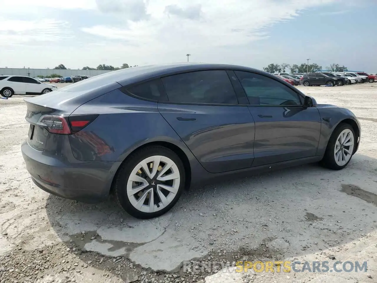 3 Photograph of a damaged car 5YJ3E1EB1NF105654 TESLA MODEL 3 2022
