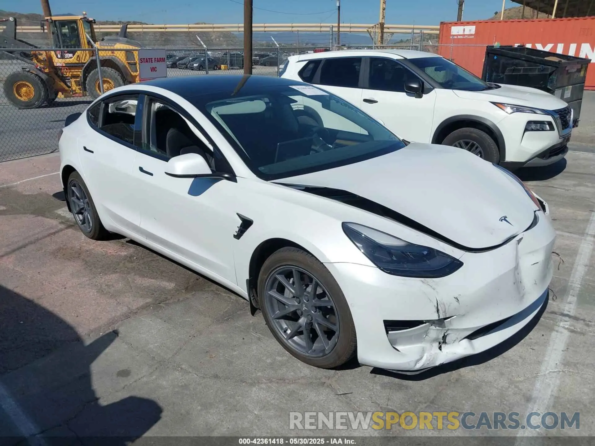 1 Photograph of a damaged car 5YJ3E1EB1NF106433 TESLA MODEL 3 2022
