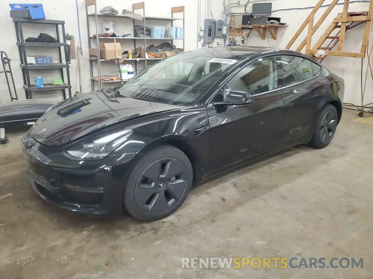 1 Photograph of a damaged car 5YJ3E1EB1NF110210 TESLA MODEL 3 2022