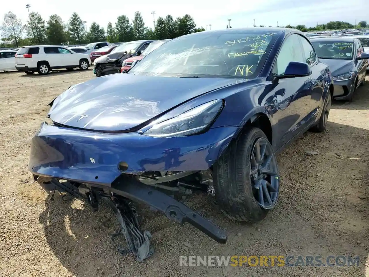 10 Photograph of a damaged car 5YJ3E1EB1NF114712 TESLA MODEL 3 2022