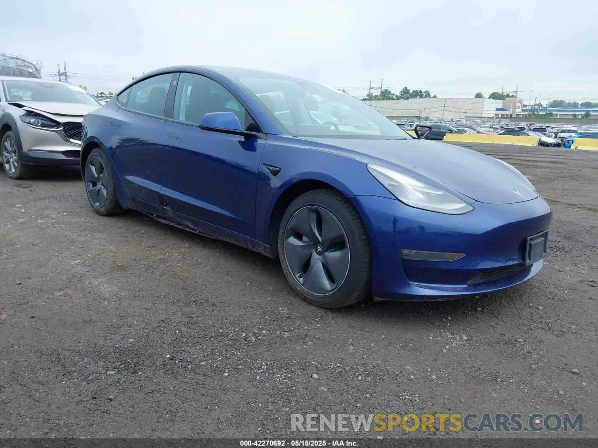 1 Photograph of a damaged car 5YJ3E1EB1NF115049 TESLA MODEL 3 2022