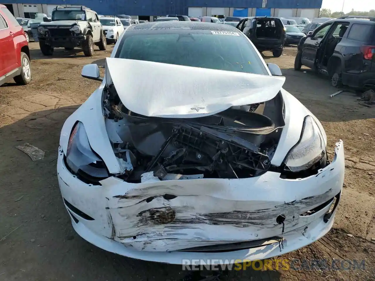 5 Photograph of a damaged car 5YJ3E1EB1NF120588 TESLA MODEL 3 2022