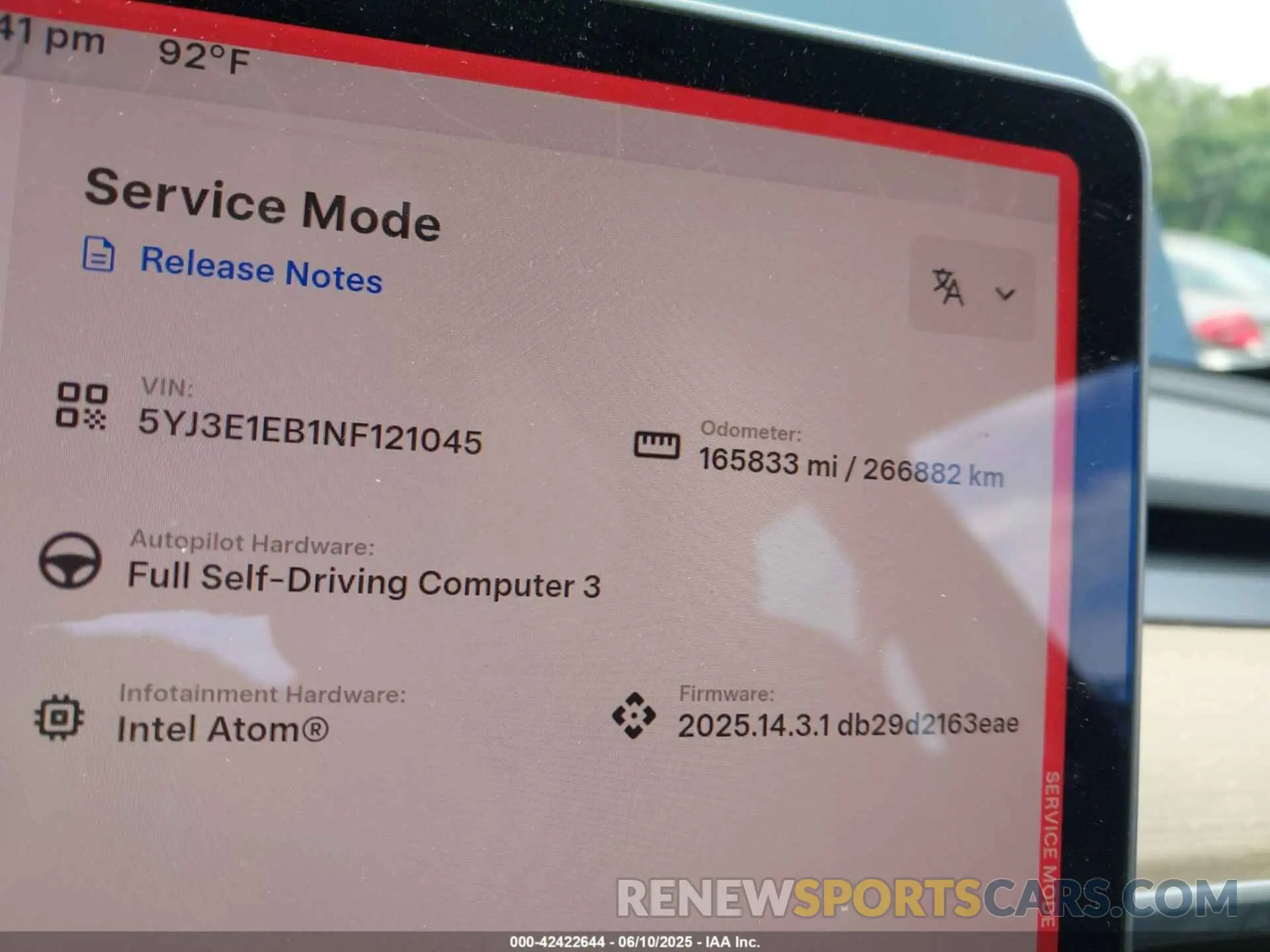7 Photograph of a damaged car 5YJ3E1EB1NF121045 TESLA MODEL 3 2022