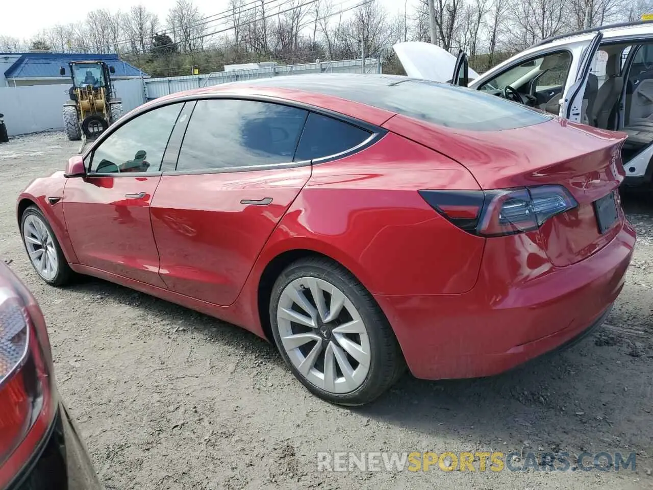 2 Photograph of a damaged car 5YJ3E1EB1NF135544 TESLA MODEL 3 2022