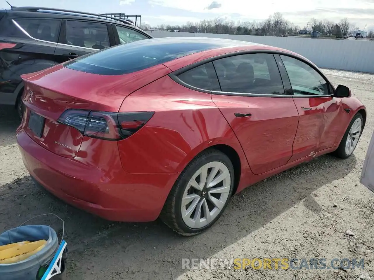 3 Photograph of a damaged car 5YJ3E1EB1NF135544 TESLA MODEL 3 2022