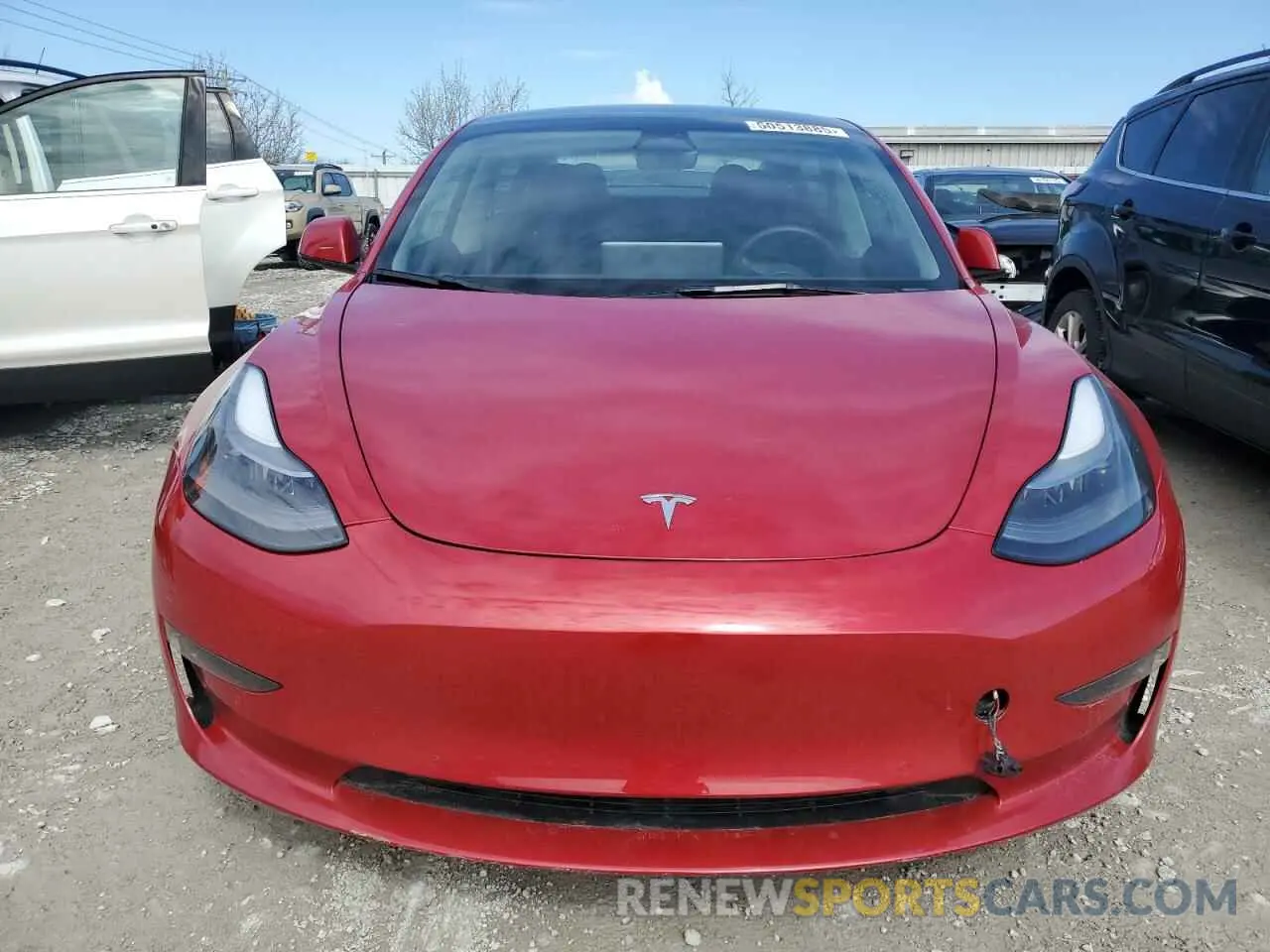 5 Photograph of a damaged car 5YJ3E1EB1NF135544 TESLA MODEL 3 2022