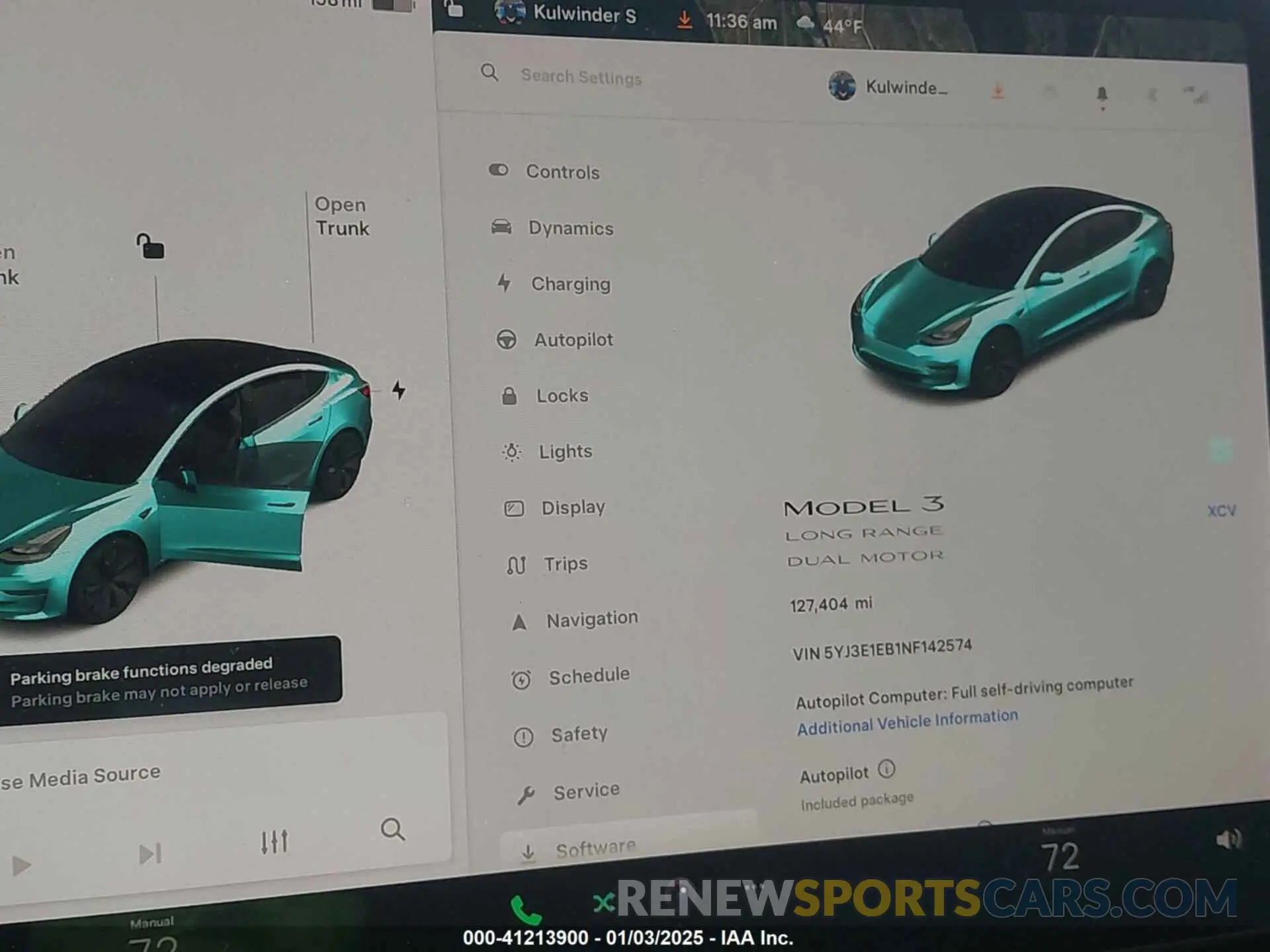 7 Photograph of a damaged car 5YJ3E1EB1NF142574 TESLA MODEL 3 2022