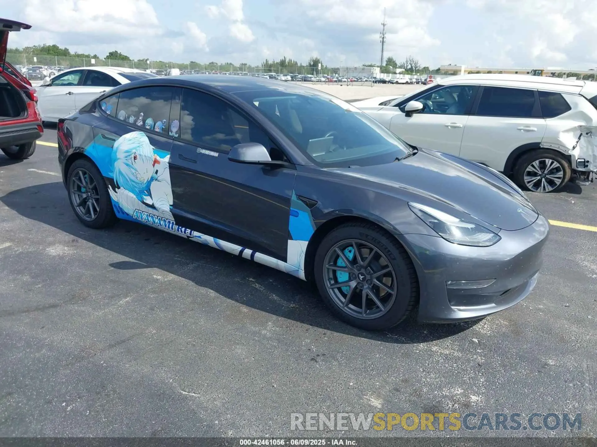 1 Photograph of a damaged car 5YJ3E1EB1NF176739 TESLA MODEL 3 2022