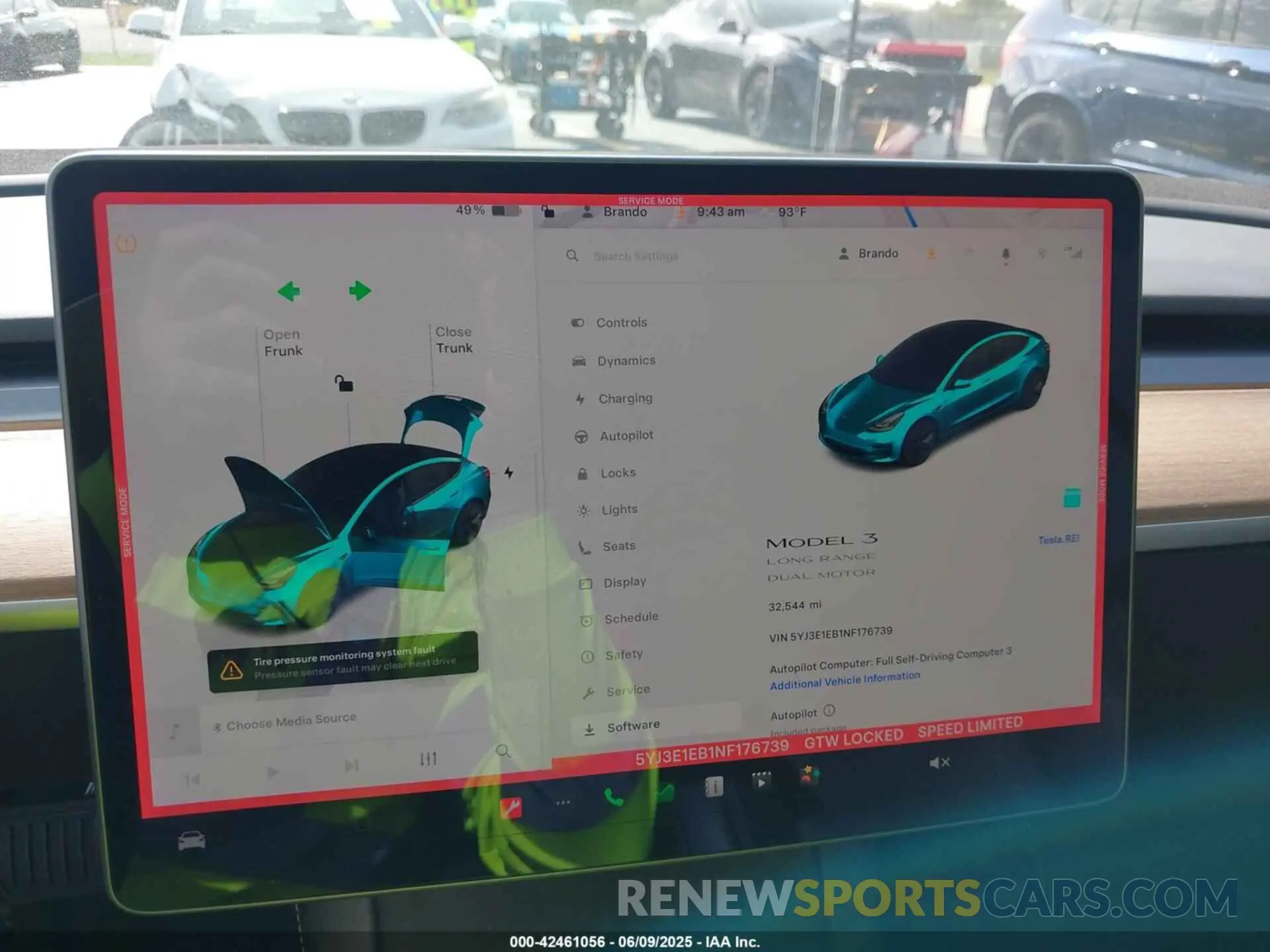 19 Photograph of a damaged car 5YJ3E1EB1NF176739 TESLA MODEL 3 2022
