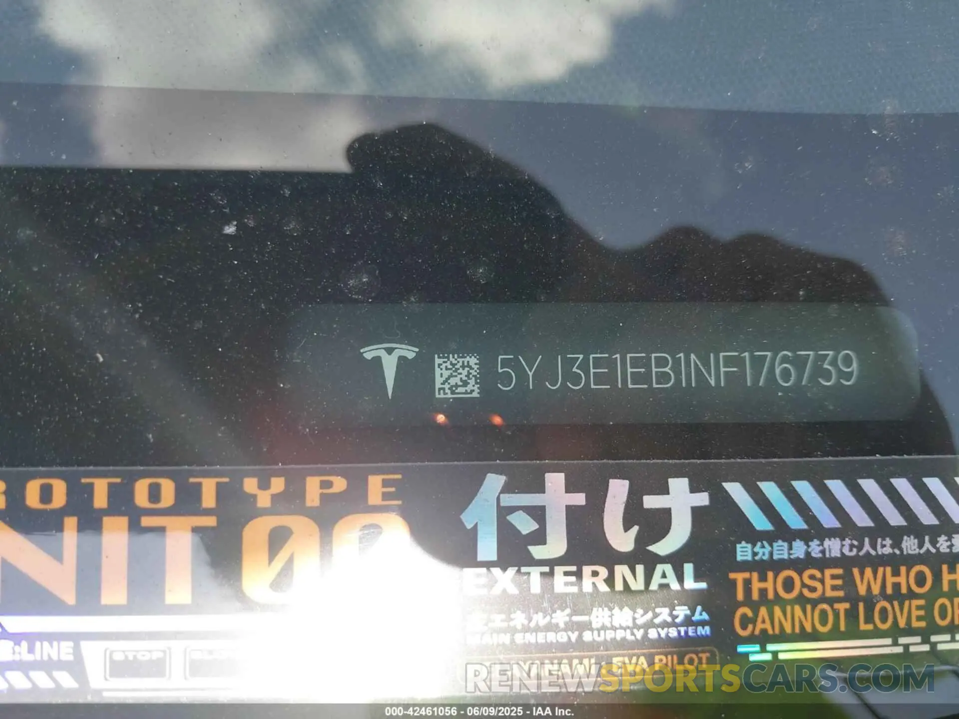 9 Photograph of a damaged car 5YJ3E1EB1NF176739 TESLA MODEL 3 2022