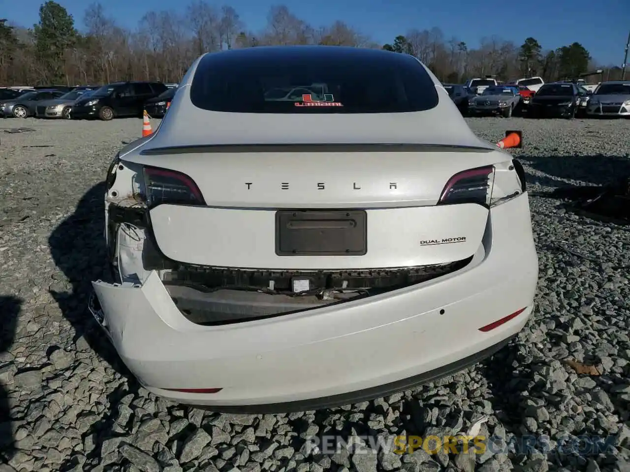 6 Photograph of a damaged car 5YJ3E1EB1NF183044 TESLA MODEL 3 2022