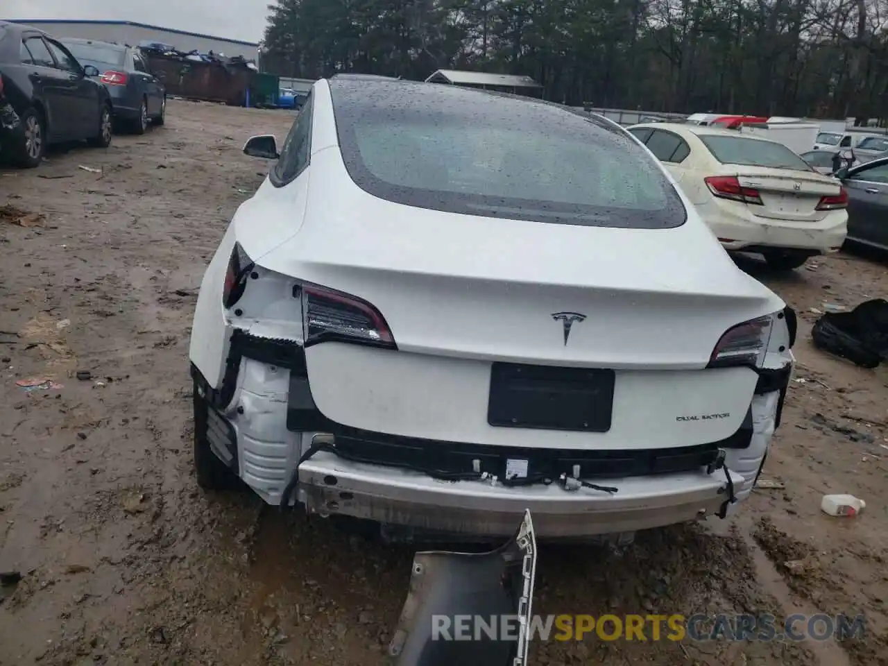 6 Photograph of a damaged car 5YJ3E1EB1NF185599 TESLA MODEL 3 2022