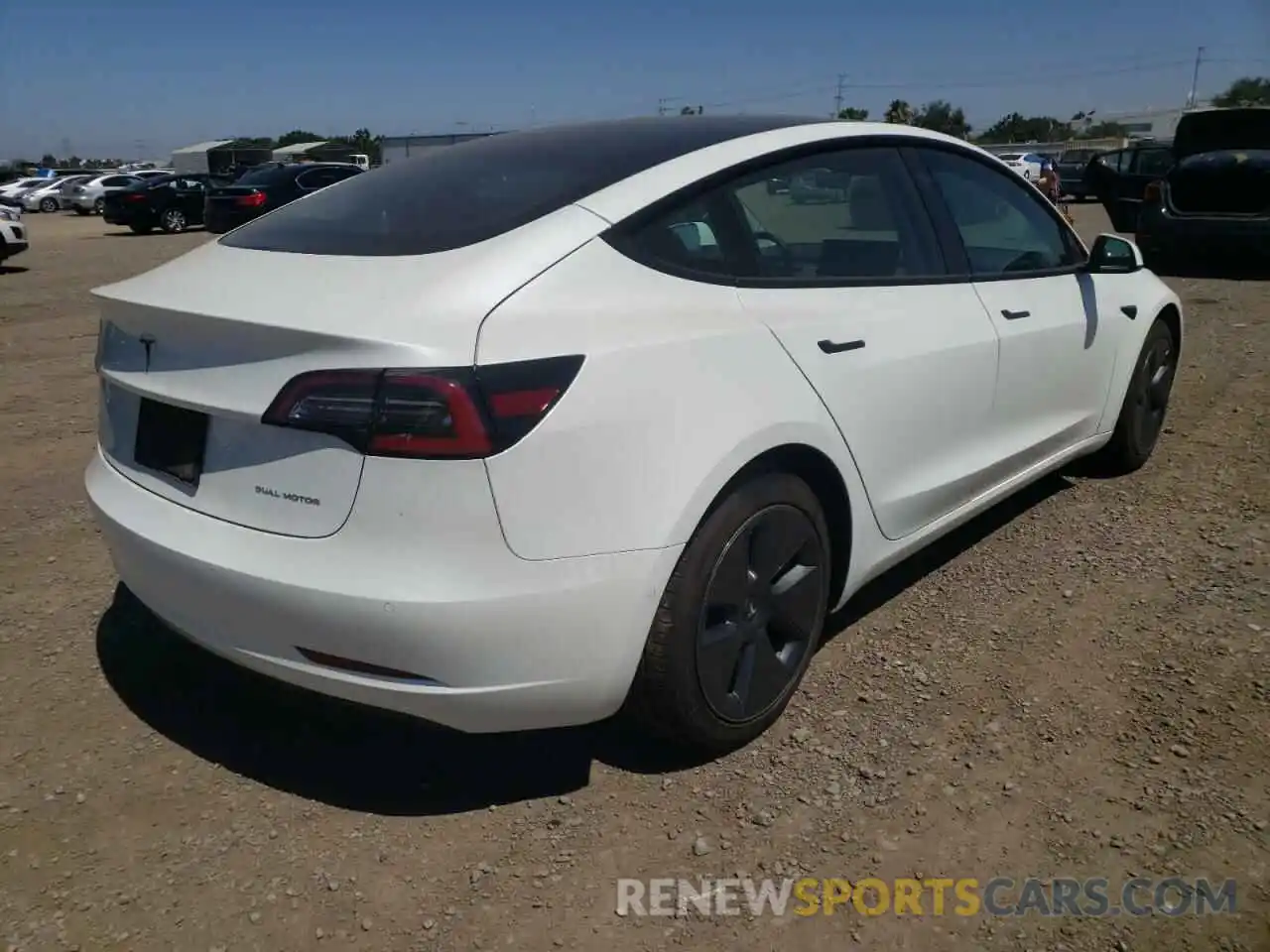 4 Photograph of a damaged car 5YJ3E1EB1NF188518 TESLA MODEL 3 2022