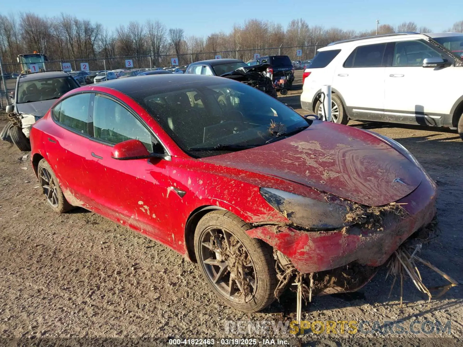 1 Photograph of a damaged car 5YJ3E1EB1NF189751 TESLA MODEL 3 2022