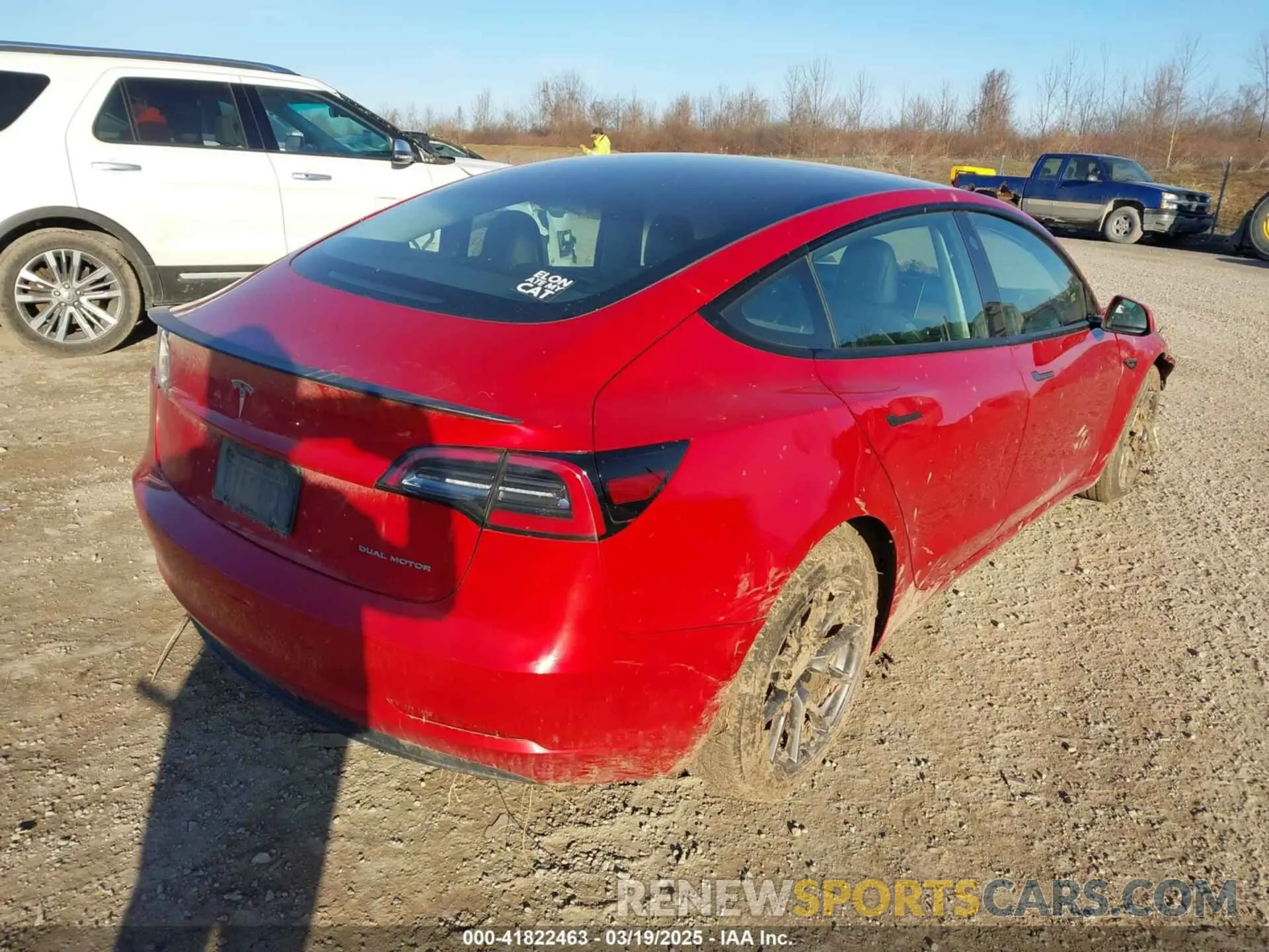 4 Photograph of a damaged car 5YJ3E1EB1NF189751 TESLA MODEL 3 2022