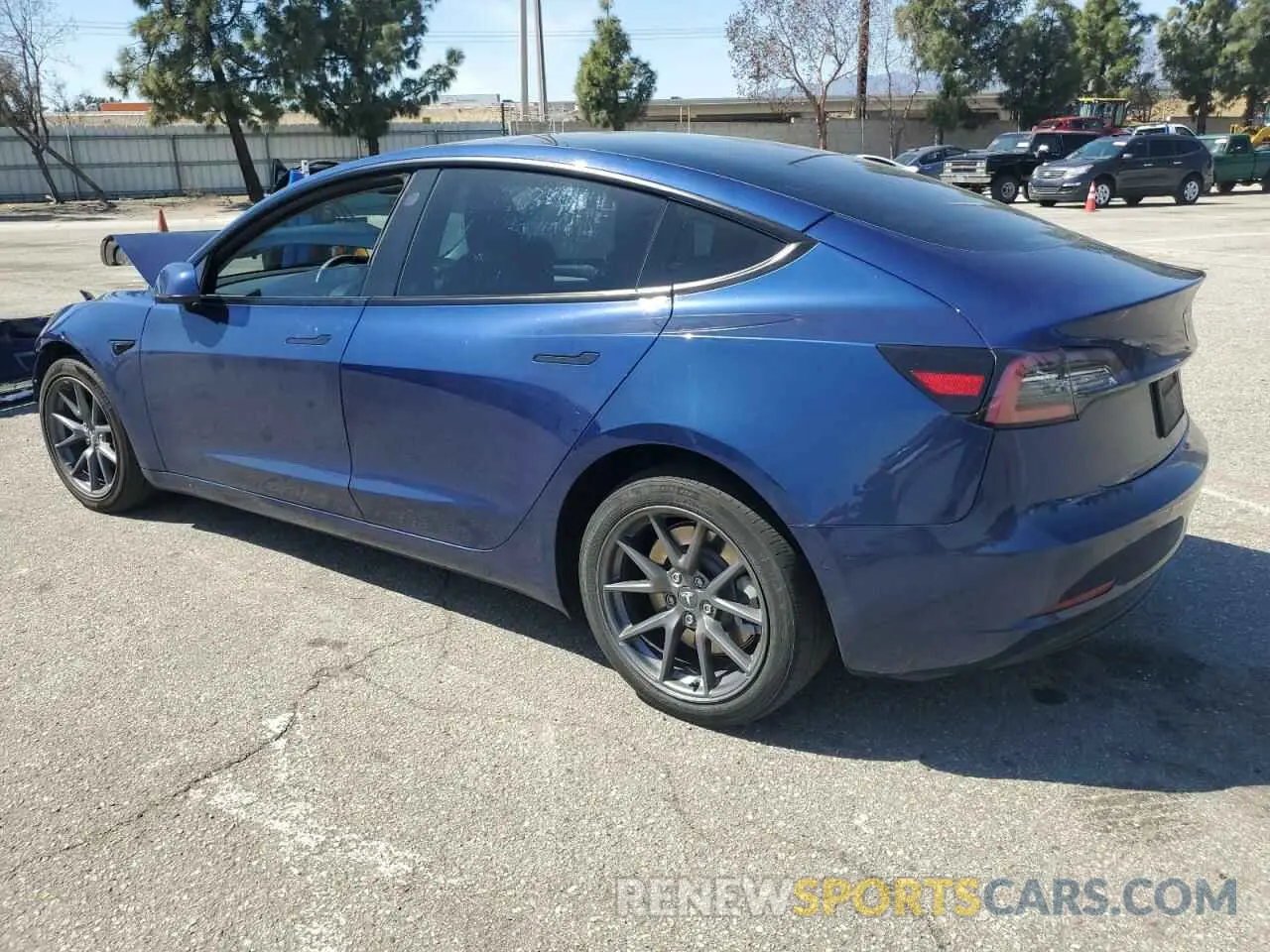 2 Photograph of a damaged car 5YJ3E1EB1NF190916 TESLA MODEL 3 2022