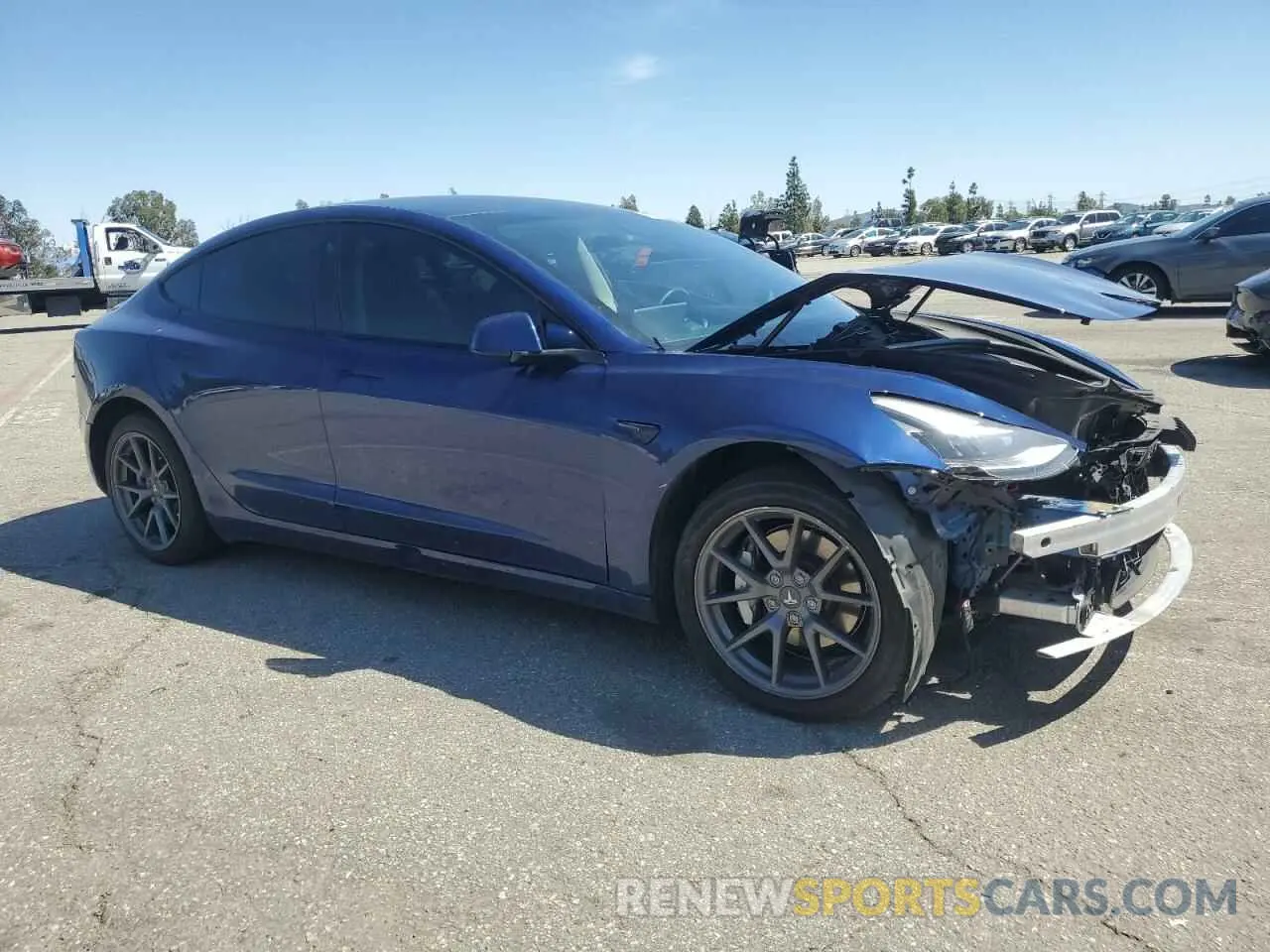 4 Photograph of a damaged car 5YJ3E1EB1NF190916 TESLA MODEL 3 2022