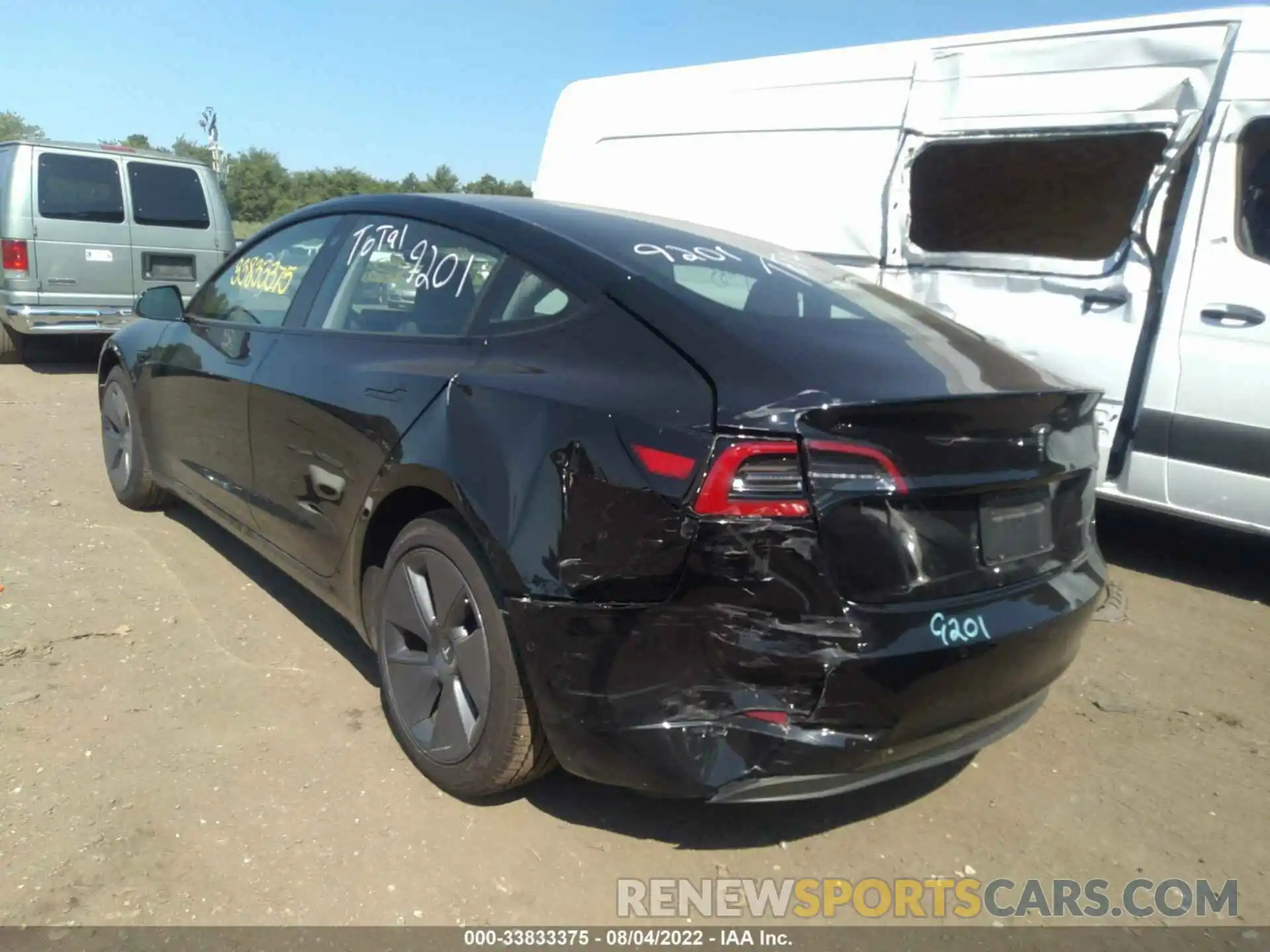 6 Photograph of a damaged car 5YJ3E1EB1NF191628 TESLA MODEL 3 2022