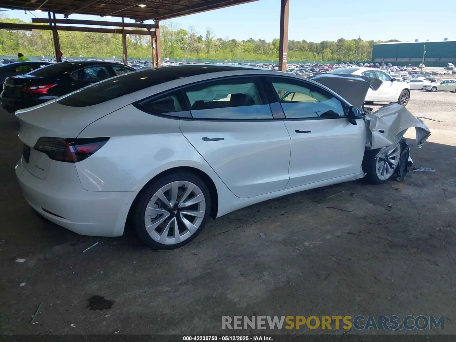 4 Photograph of a damaged car 5YJ3E1EB1NF192570 TESLA MODEL 3 2022