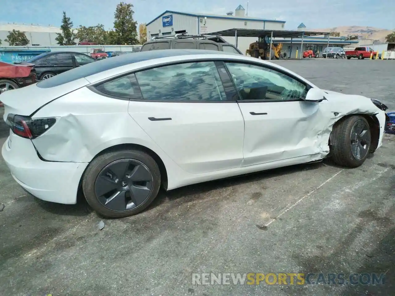 9 Photograph of a damaged car 5YJ3E1EB1NF206421 TESLA MODEL 3 2022