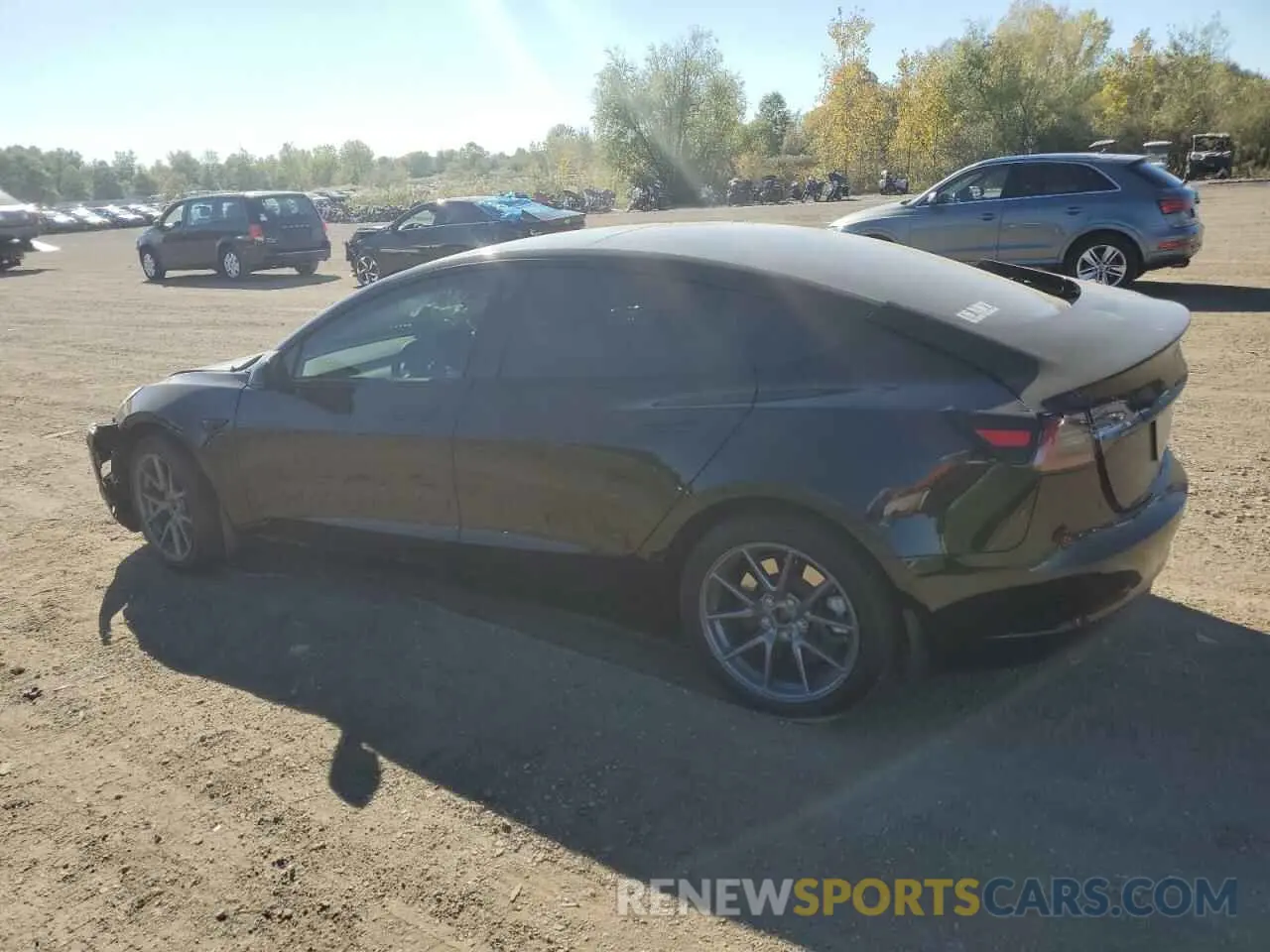 2 Photograph of a damaged car 5YJ3E1EB1NF233859 TESLA MODEL 3 2022