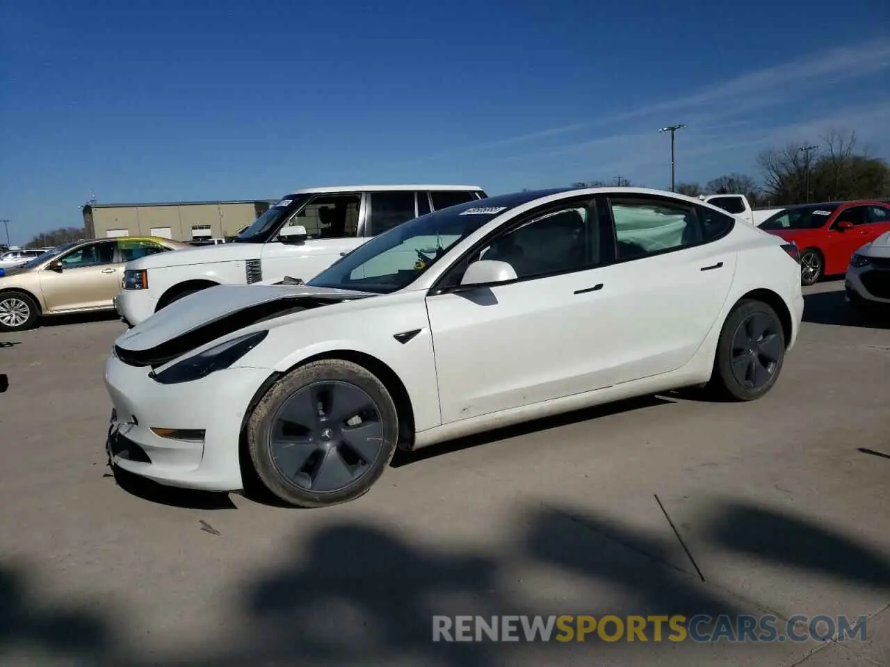 1 Photograph of a damaged car 5YJ3E1EB1NF236986 TESLA MODEL 3 2022