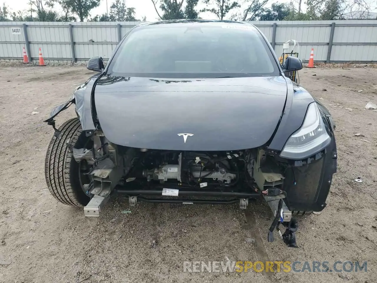 5 Photograph of a damaged car 5YJ3E1EB1NF243484 TESLA MODEL 3 2022