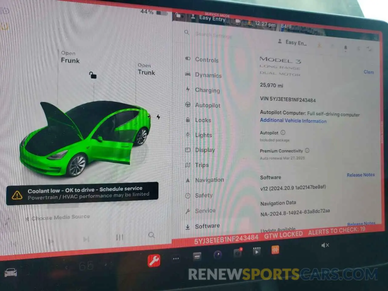9 Photograph of a damaged car 5YJ3E1EB1NF243484 TESLA MODEL 3 2022