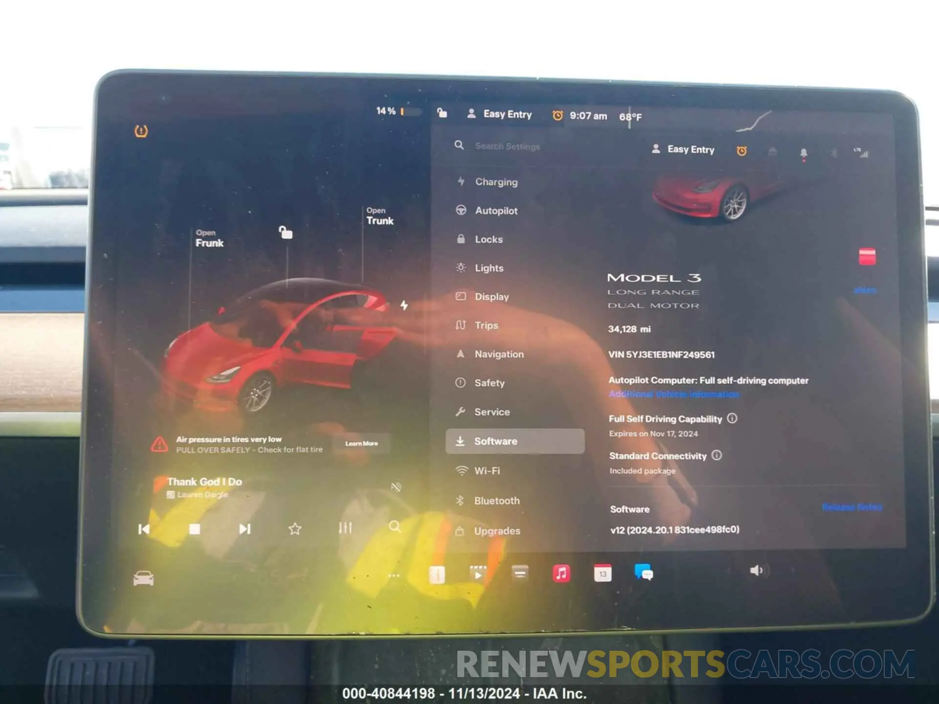 7 Photograph of a damaged car 5YJ3E1EB1NF249561 TESLA MODEL 3 2022