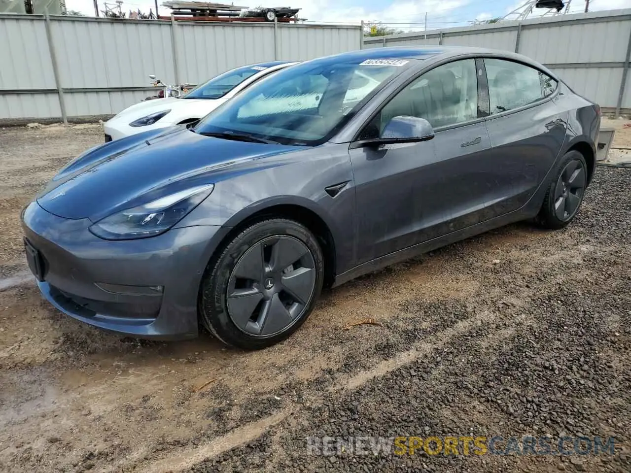 1 Photograph of a damaged car 5YJ3E1EB1NF256882 TESLA MODEL 3 2022