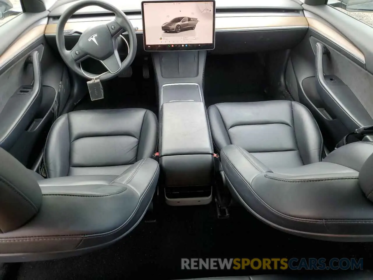 8 Photograph of a damaged car 5YJ3E1EB1NF256882 TESLA MODEL 3 2022