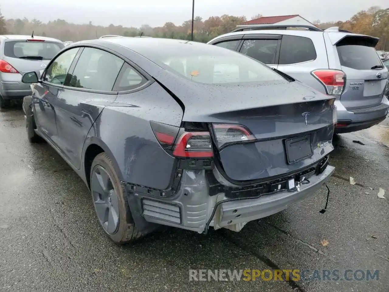 3 Photograph of a damaged car 5YJ3E1EB1NF278316 TESLA MODEL 3 2022