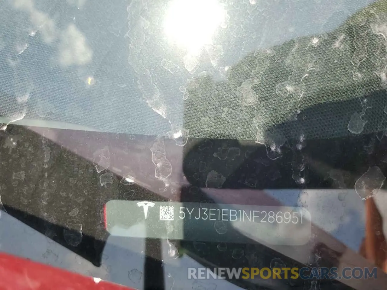 13 Photograph of a damaged car 5YJ3E1EB1NF286951 TESLA MODEL 3 2022