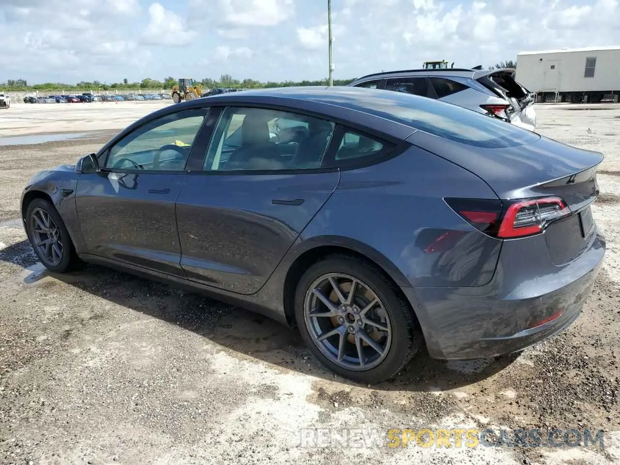 2 Photograph of a damaged car 5YJ3E1EB1NF287758 TESLA MODEL 3 2022