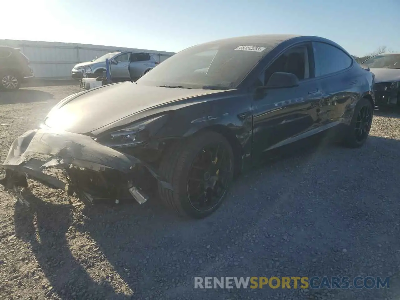 1 Photograph of a damaged car 5YJ3E1EB1NF314389 TESLA MODEL 3 2022