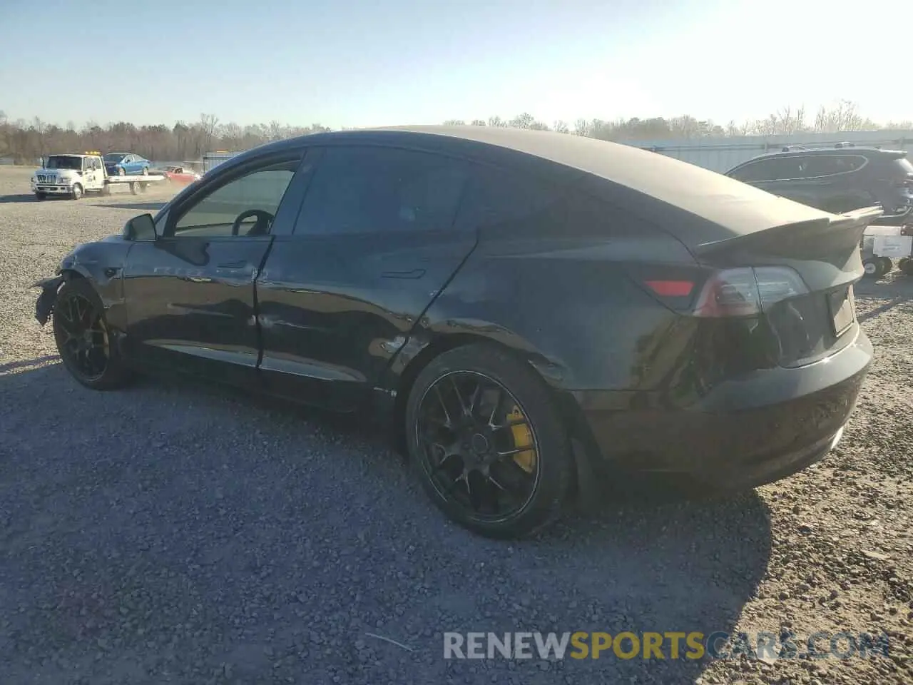 2 Photograph of a damaged car 5YJ3E1EB1NF314389 TESLA MODEL 3 2022