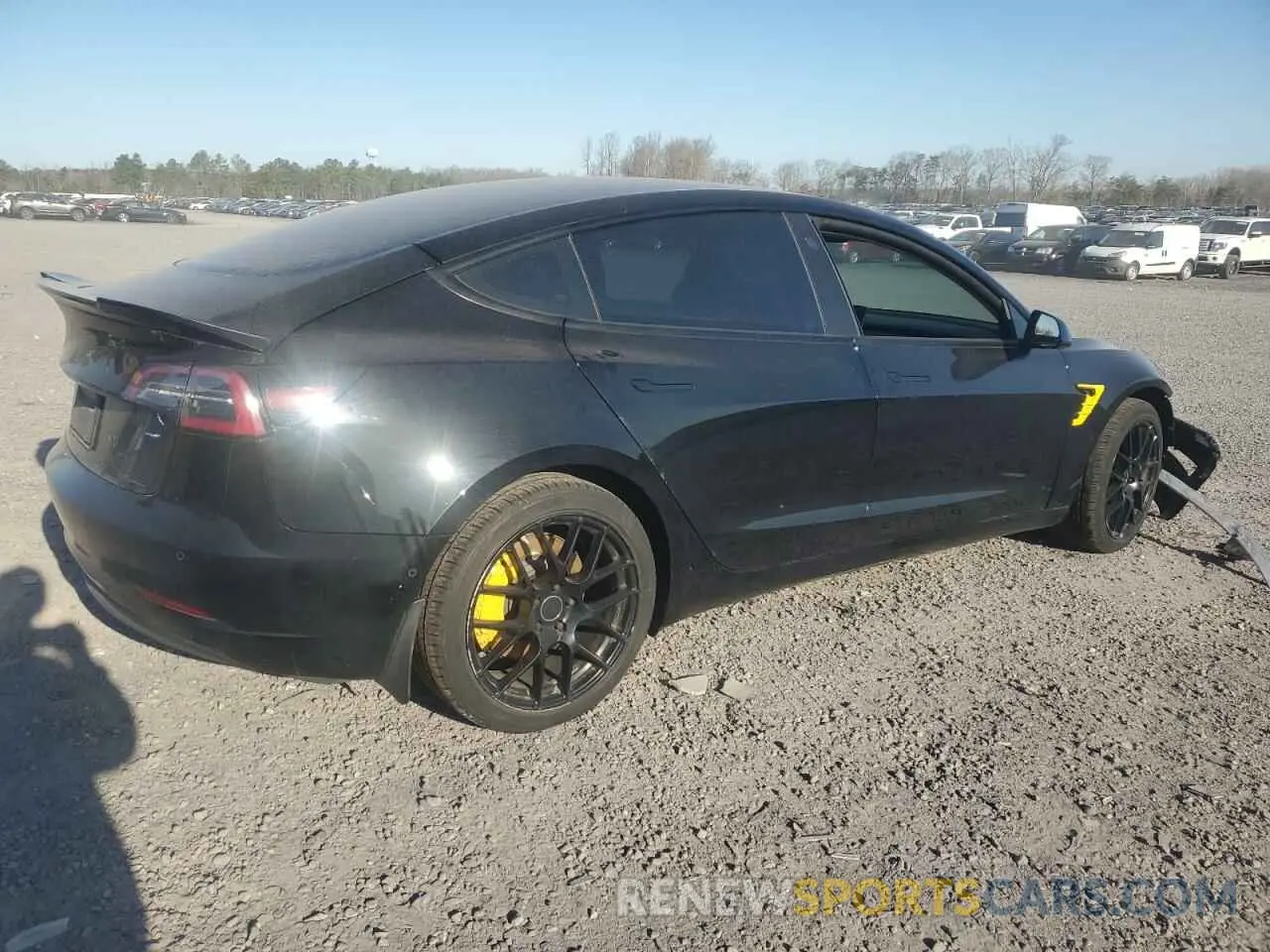3 Photograph of a damaged car 5YJ3E1EB1NF314389 TESLA MODEL 3 2022