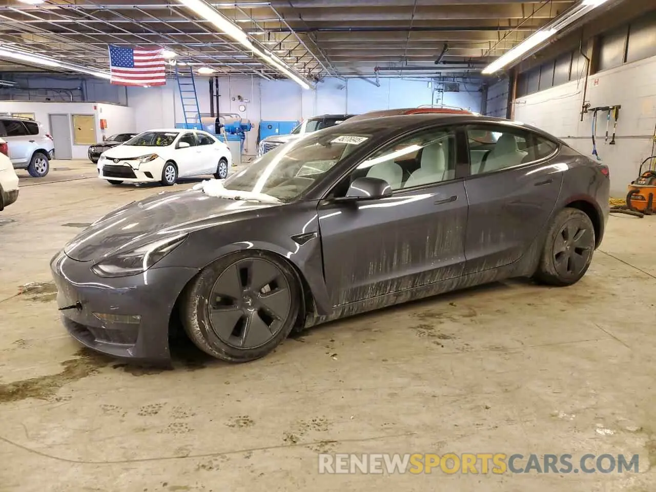 1 Photograph of a damaged car 5YJ3E1EB1NF317762 TESLA MODEL 3 2022