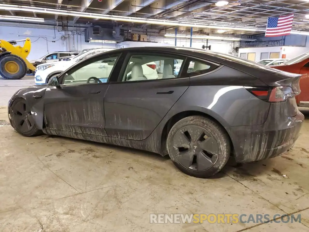 2 Photograph of a damaged car 5YJ3E1EB1NF317762 TESLA MODEL 3 2022